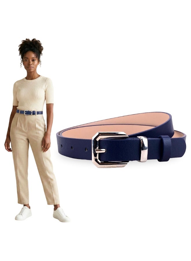 Classic Milano Women's Belt with Gift Box | Faux Leather Ladies Belt for Dresses, Jeans & Gowns | Stylish Womens Belt | Adjustable Girls Belt | Belt for Women with Elegant Buckle